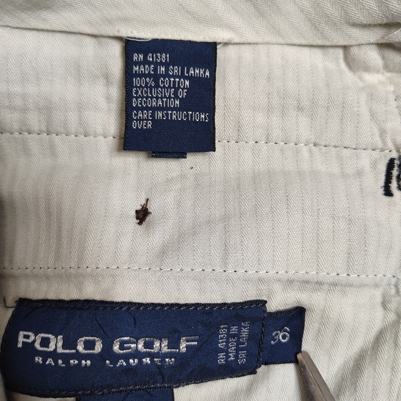 Polo Golf Ralph Lauren Fairway Chino Shorts Blue Pleated Mens Size 36 Preppy - Picture 7 of 12